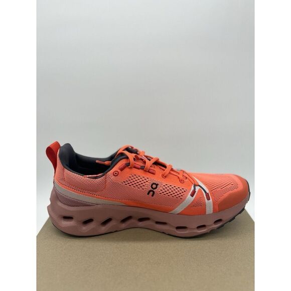 On Men’s Cloudsurfer Trail Running Shoes Flame Dustrose NWOB Size 11.5 - Picture 4 of 9